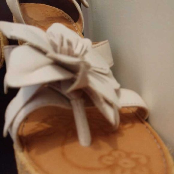 Born Leather Wedge Sandals - Picture 2 of 4